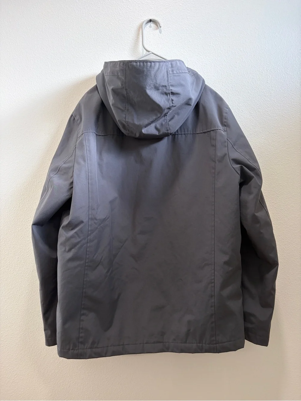 Calvin Klein Charcoal Gray Logo Patch Jacket 1/2